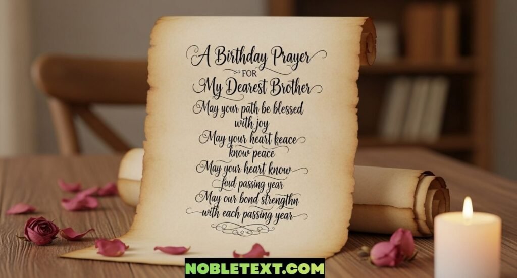 Birthday Prayer for My Brother That Touch the Heart