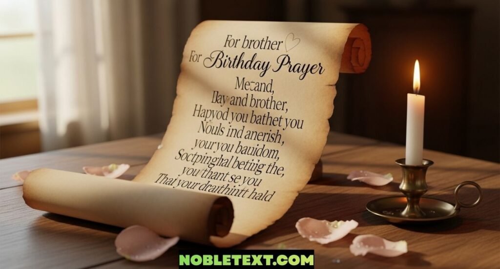 Birthday Prayer for My Brother That Touch the Heart