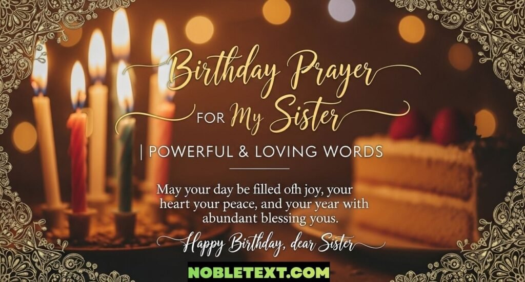 Birthday Prayer for My Sister