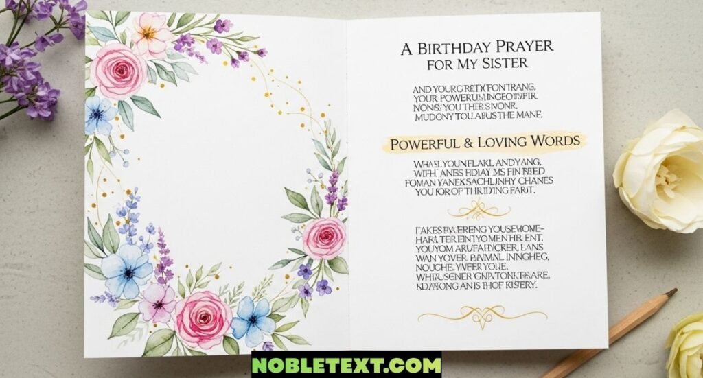 Birthday Prayer for My Sister