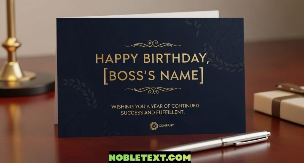 Birthday Wishes for Boss to Build Respectful Relations
