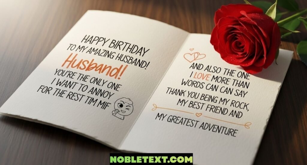 Birthday Wishes for Husband (Funny and Romantic