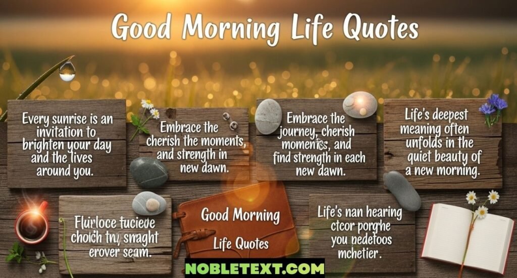 Deep Meaningful Good Morning Life Quotes