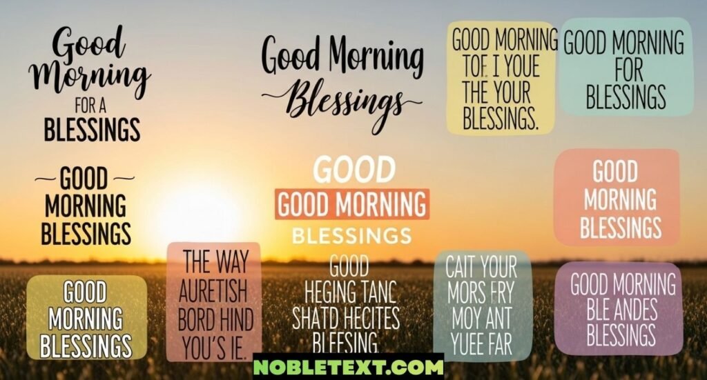 Good Morning Blessings