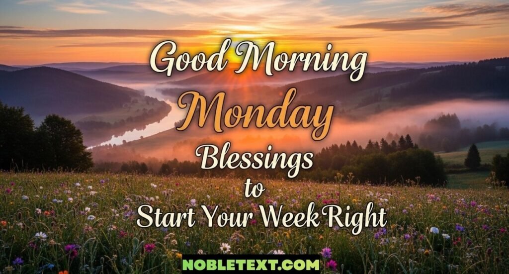 Good Morning Monday Blessings