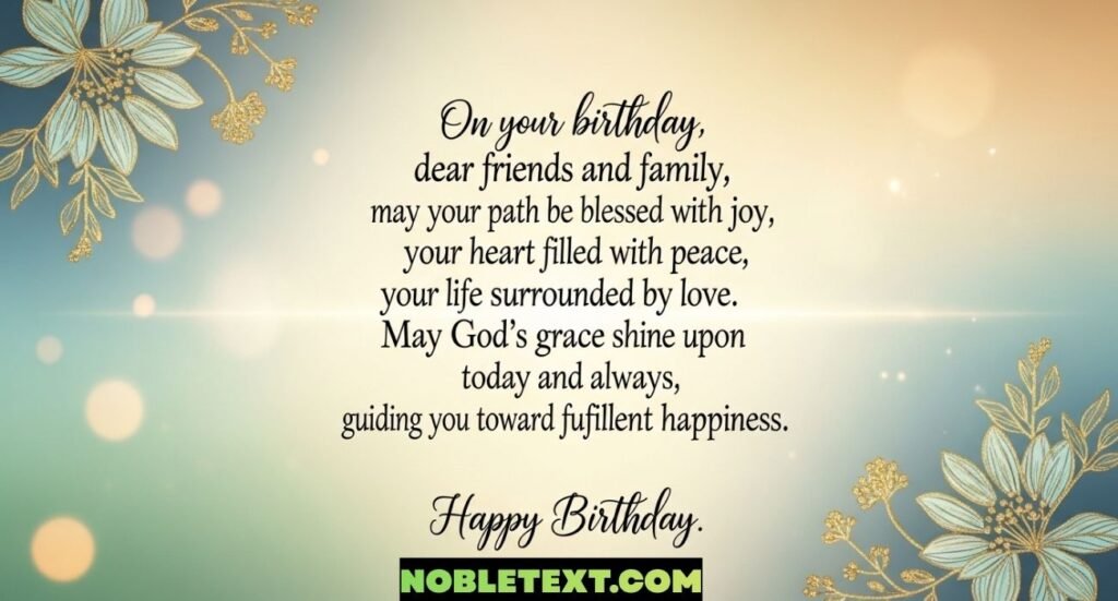 Inspiring Birthday Prayer for Friends and Family