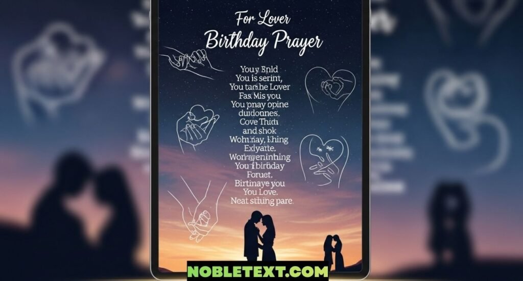 Long Emotional Birthday Prayers for Lover With Feelings