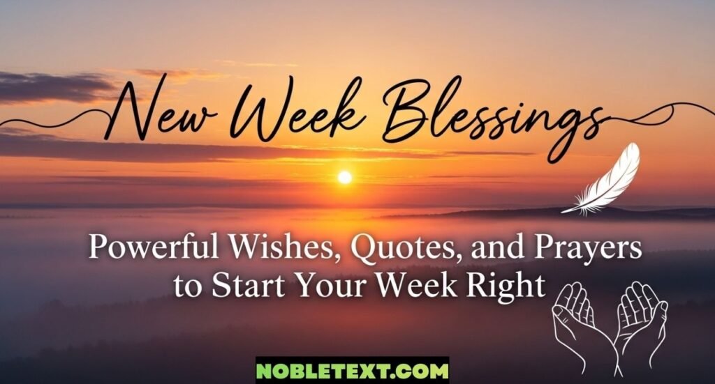 New Week Blessings