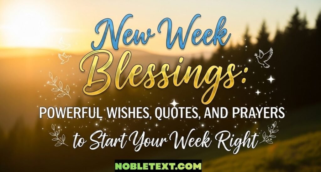 New Week BlessingsNew Week Blessings