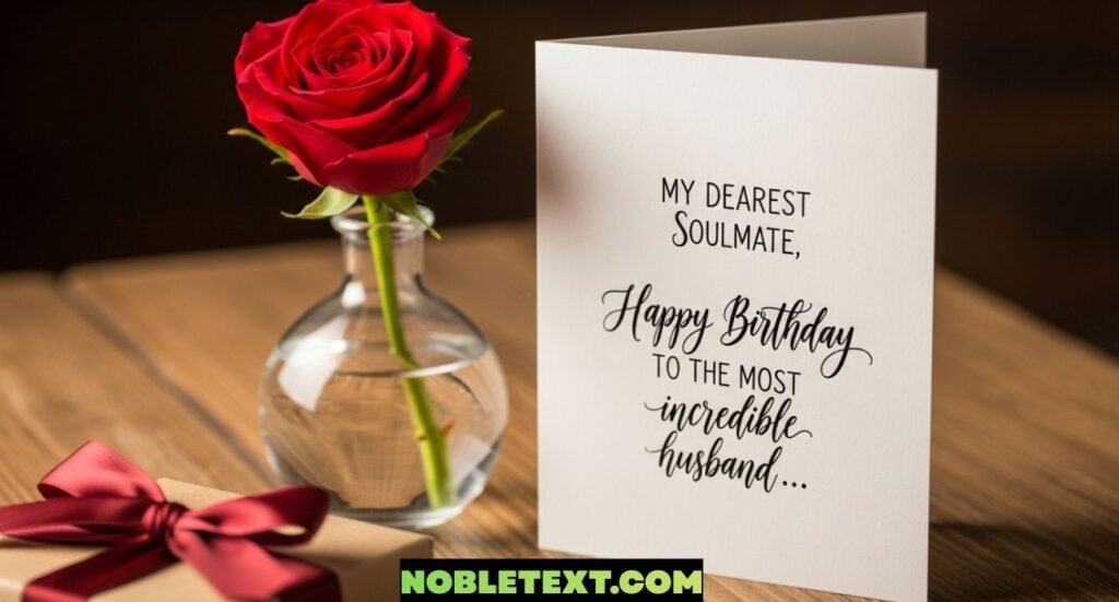 Soulmate Romantic Birthday Wishes for Husband From Wife