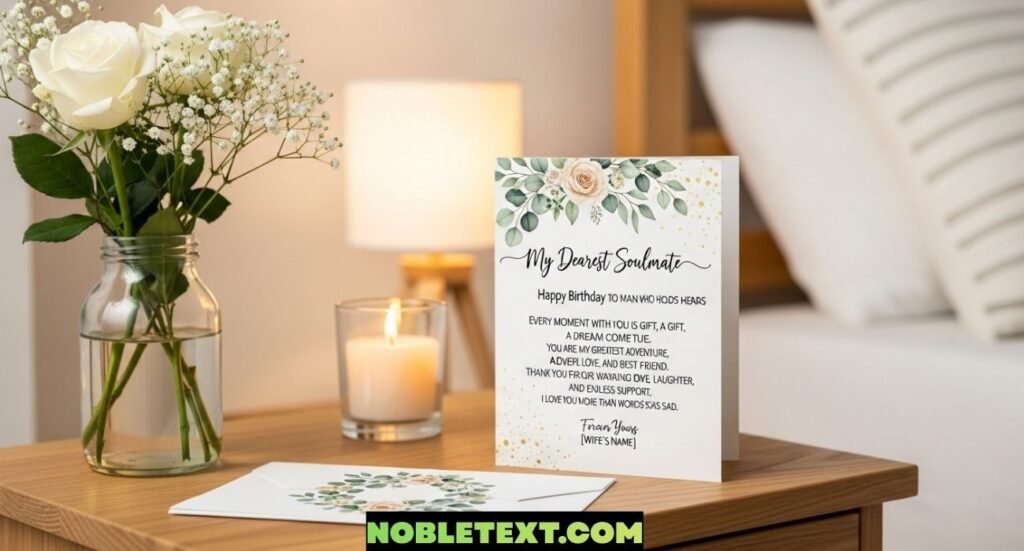 Soulmate Romantic Birthday Wishes for Husband From Wife