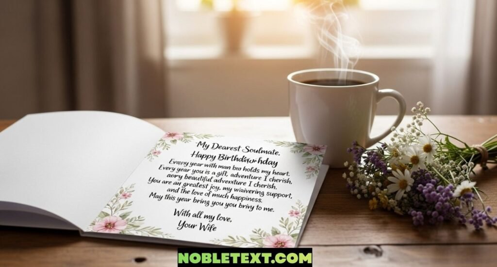 Soulmate Romantic Birthday Wishes for Husband From Wife