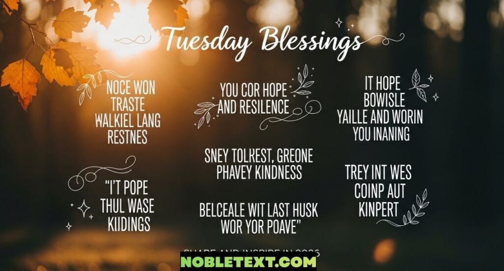 Tuesday Blessings with Quotes to Share and Inspire