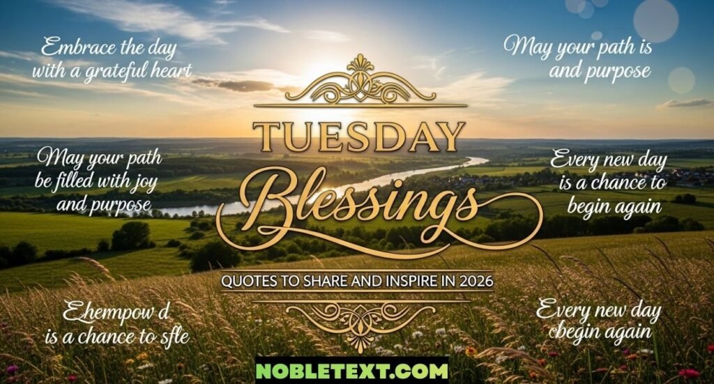 Tuesday Blessings with Quotes to Share and Inspire