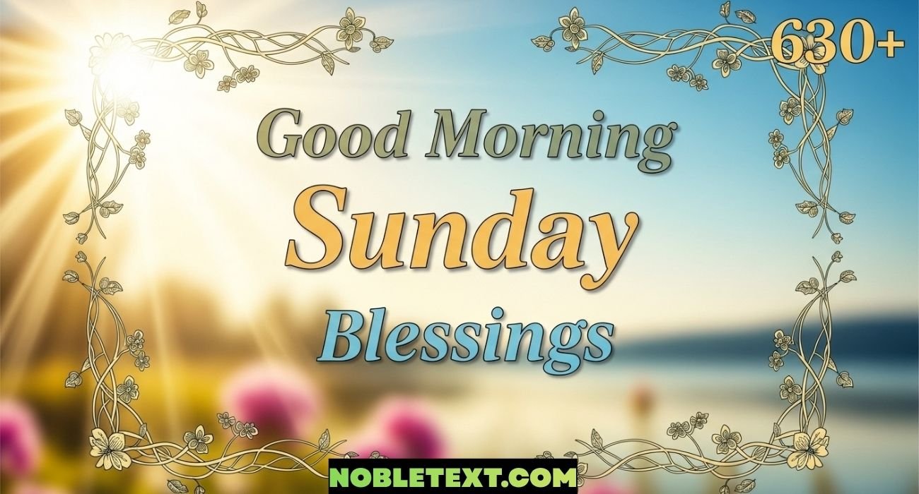 Best Good Morning Sunday Blessings