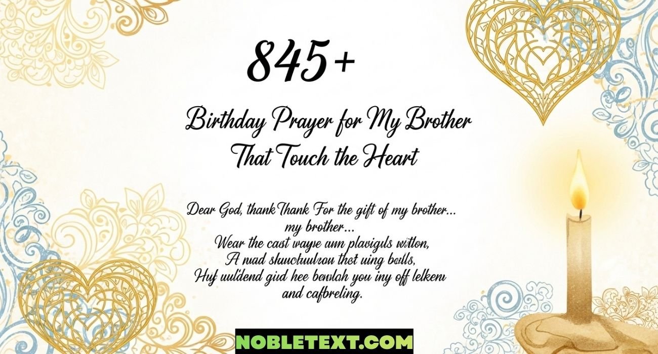Birthday Prayer for My Brother That Touch the Heart