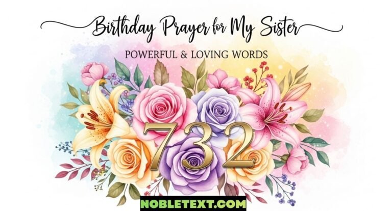 Birthday Prayer for My Sister