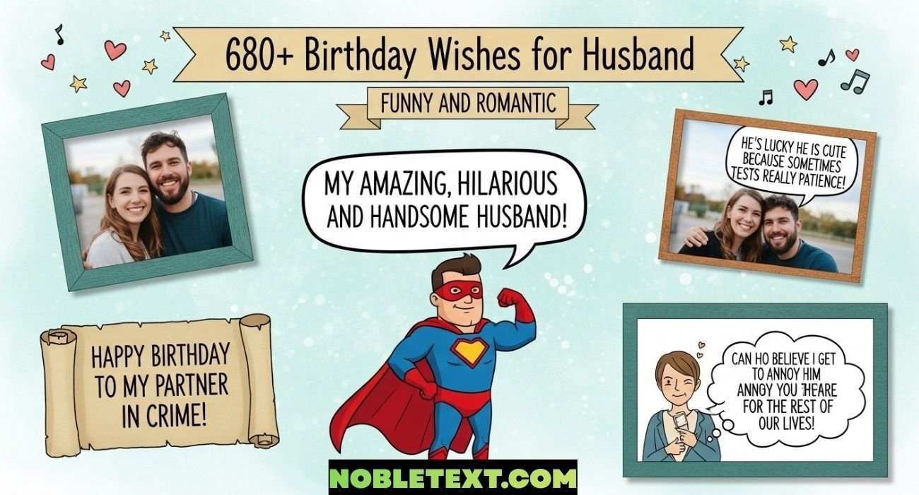 Birthday Wishes for Husband (Funny and Romantic