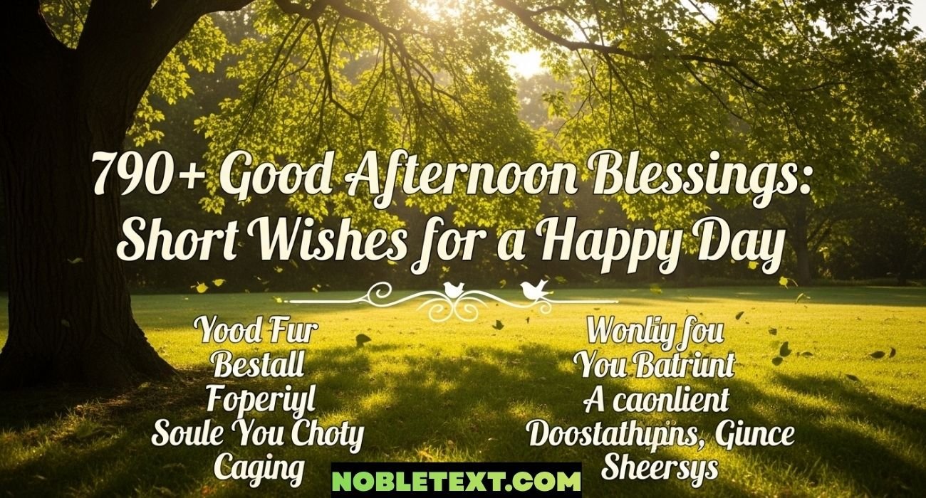 Good Afternoon Blessings