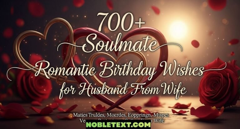 Soulmate Romantic Birthday Wishes for Husband From Wife