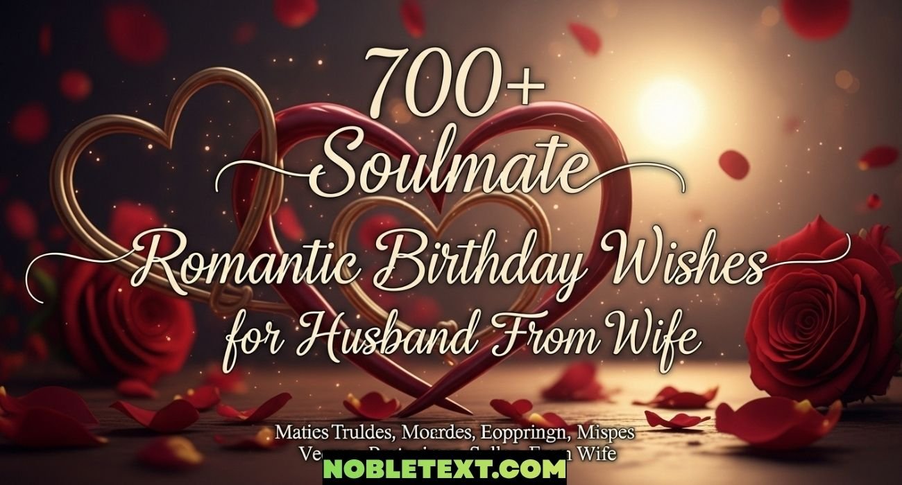 Soulmate Romantic Birthday Wishes for Husband From Wife