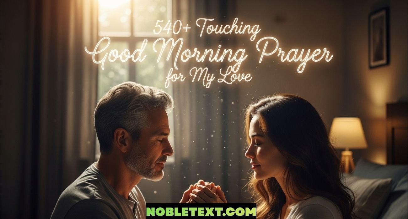 Touching Good Morning Prayer for My Love